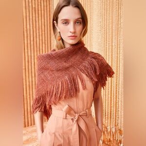 Ulla Johnson Marie Triangle Scarf in Desert Rose NWOT